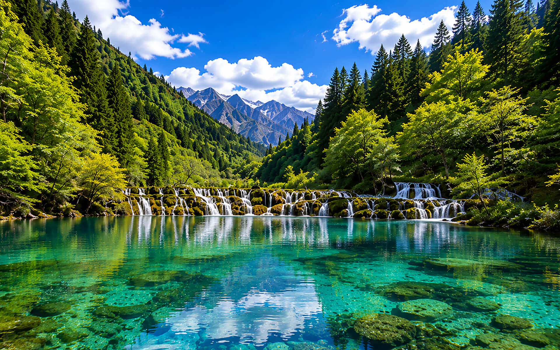 夏季九寨